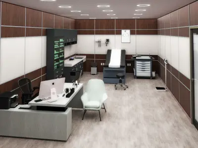 MEDICAL SPACES-DOCTOR OFFICE-GENERAL CLINIC 3D model