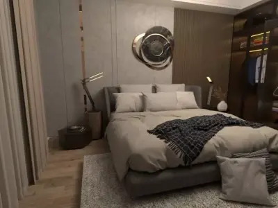 modern bedroom  3D model