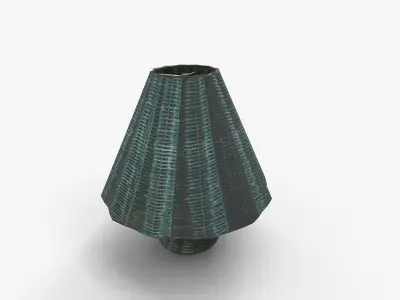 Sutton Rattan Table Lamp 3D model