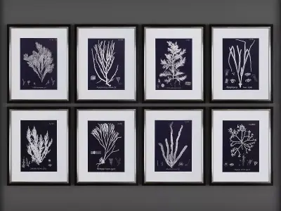 Picture Frames Low-poly 3D model 4