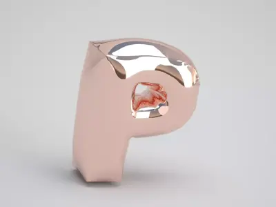 P Balloon Copper 3D model