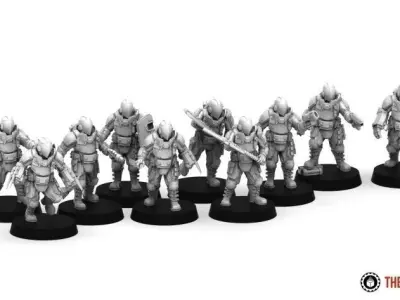 Coalition Veterans - Melee Weapons 3D print model