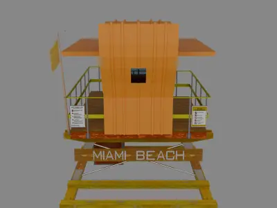 Lifeguard Tower 3D model