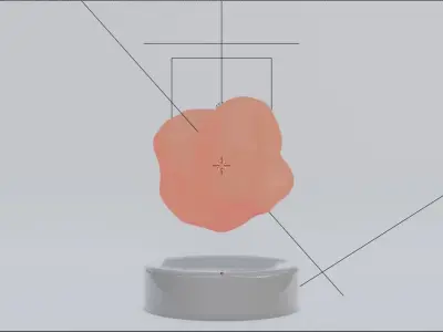 Abstract Floating Ball Looping Animation 3D model