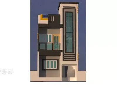 House bedroom plans in chennai 3D model