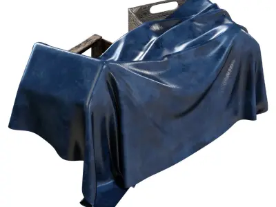 Crates Cargo Tented Low-poly 3D model