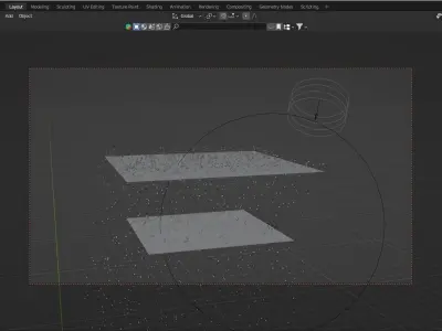 Rain animation 3D model