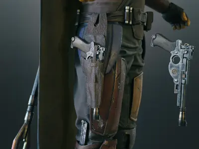 Mandalorian Armor - 3D AssetKit Low-poly 3D model