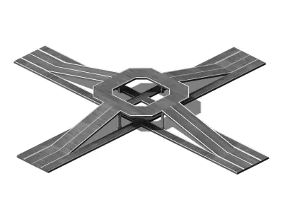 City Road - Overpass 03 3D model