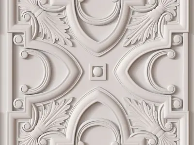 Decorative Ceiling Tile 3D model