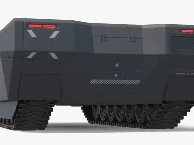  Modular Armored Tank Chassis Dark Gray 