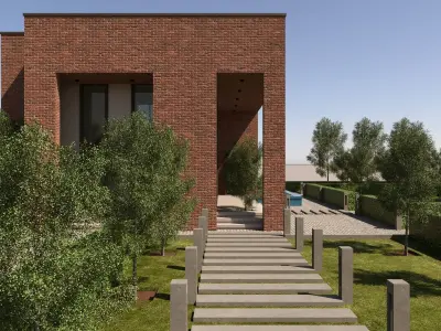 Model Villa 01 Low-poly 3D model