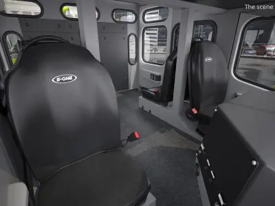  E-One Fire Engine with Side Pump Unit Lime 