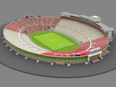 Rose Bowl Stadium California 3D model