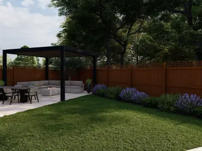Garden Landscape 3D Model - SketchUp and Lumion  3D model