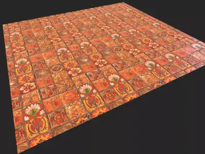 Orange Tiles - Texture Texture