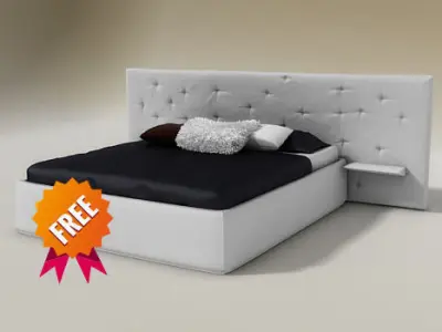 Chance Bed Desiree Free 3D model