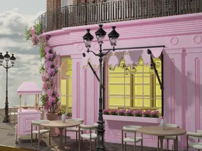 peggy porschen cafe london 3D model