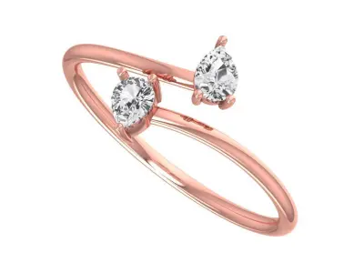 Women Light Weight Band Ring 3D print model