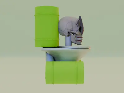 Skibidi Toxic Skull  3D model