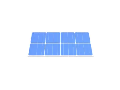 Solar Panel v1 002 Low-poly 3D model