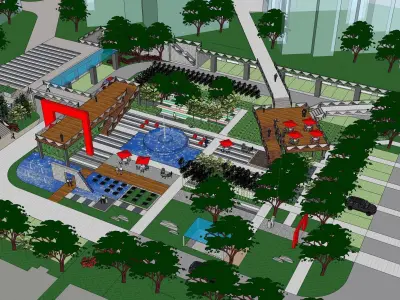 Sketchup Plaza 195 3D model