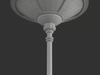 Wrought Metal Floor Lamp 3D model