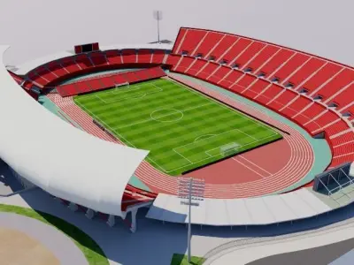 Estadio de Son Moix - Mallorca 3D model
