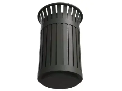 Trash Can V1 PBR Low-poly 3D model