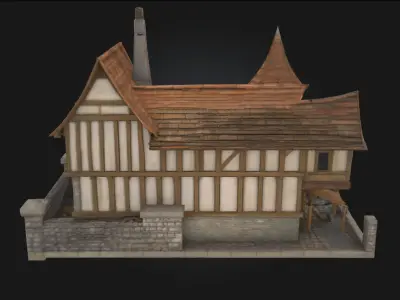 Tudor Cottage  Timeless Charm of English Heritage 3D model