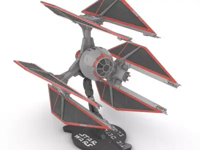 STAR WARS TIE DEFENDER ELITE 3D print model