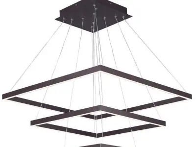 Agir LED Unique Tiered Chandelier 3D model