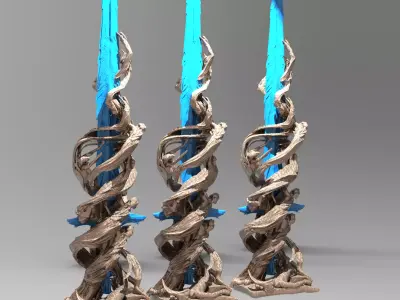 Excalibur Stand 3D model