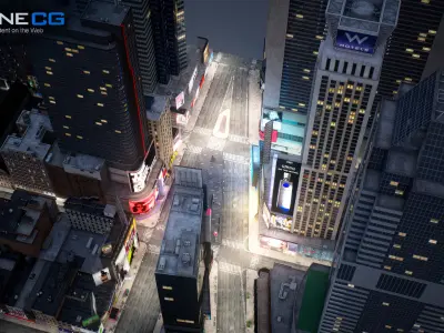 NYC Times Square v2 3D model