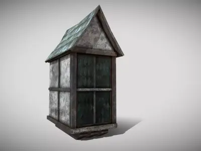Medieval Dormer Low-poly 3D model