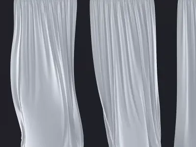 Tulle in the wind No 1 3D model