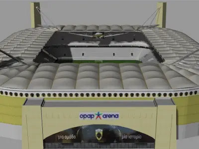 Agia Sophia Stadium AEK FC Low-poly 3D model
