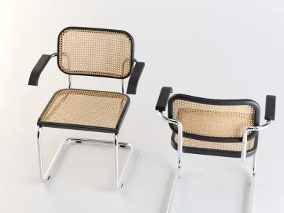 CESCA ARMCHAIR Low-poly 3D model