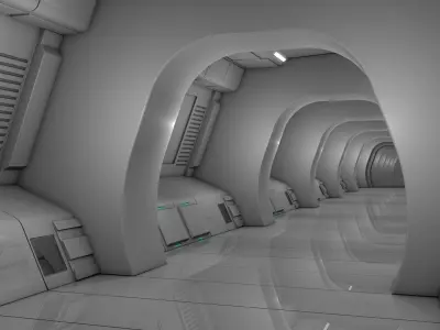 Sci Fi Corridor 3D model