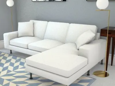 globe gold standard lamp Low-poly 3D model