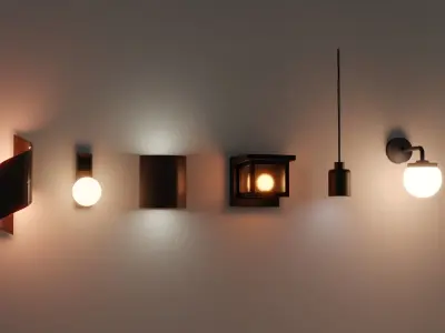 25 Lights in one pack 3D model