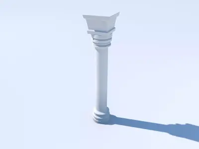 Pillar Basic Free low-poly 3D model