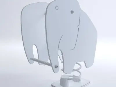 Playground Swings by HAGS Low-poly 3D model