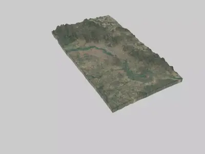 BAMAKO City Low-poly 3D model