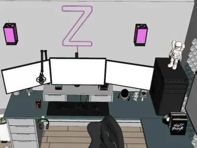 Mini Game Room 3D model