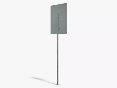 Speed Limit Sign Low-poly 3D model purchase
