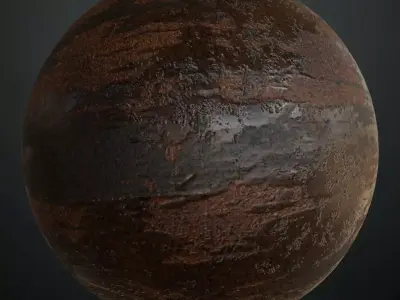 Rusted and Oxidized Steel Plate PBR Seamless Texture