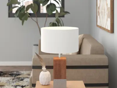 Shannen Table Lamp - 2 Colour 3D model