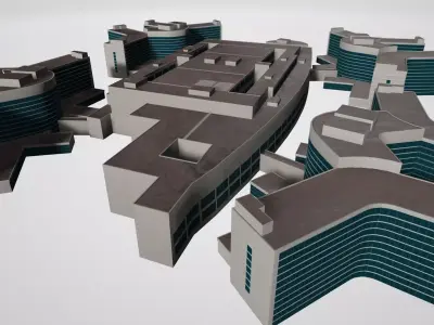 Kayseri State Hospital  3D model