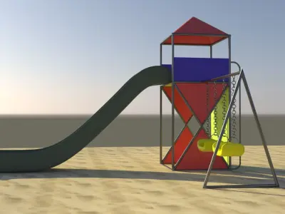Slide geometry 3D model